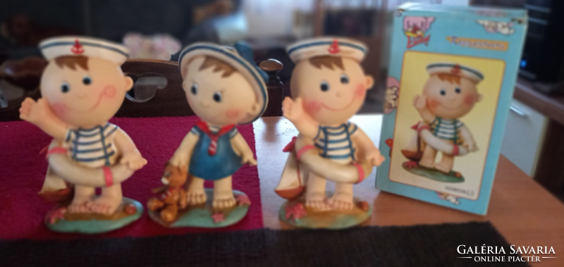Retro sailor ceramic dolls