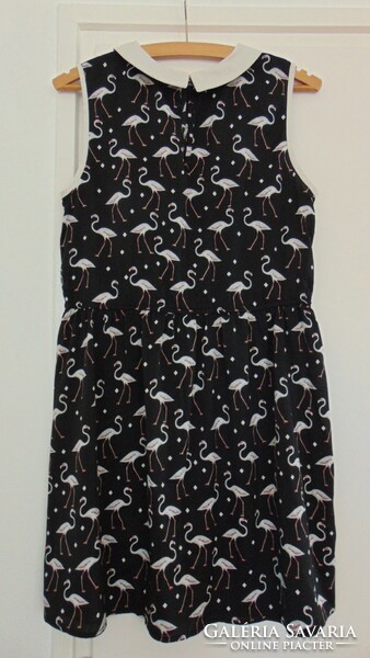 Flamingo pattern elegant women's dress 38-40 / m