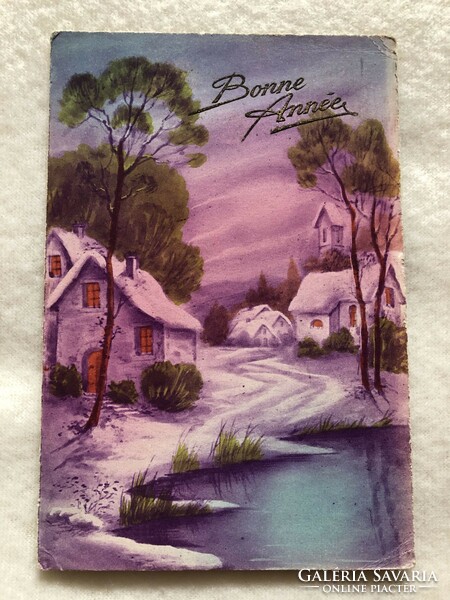Antique, old New Year's card -6.