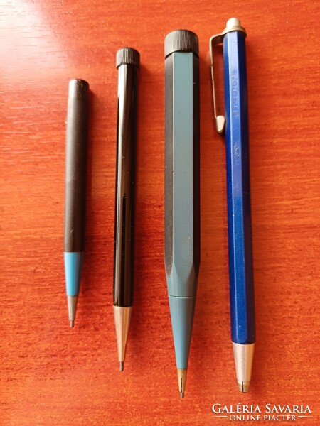4 old pencils
