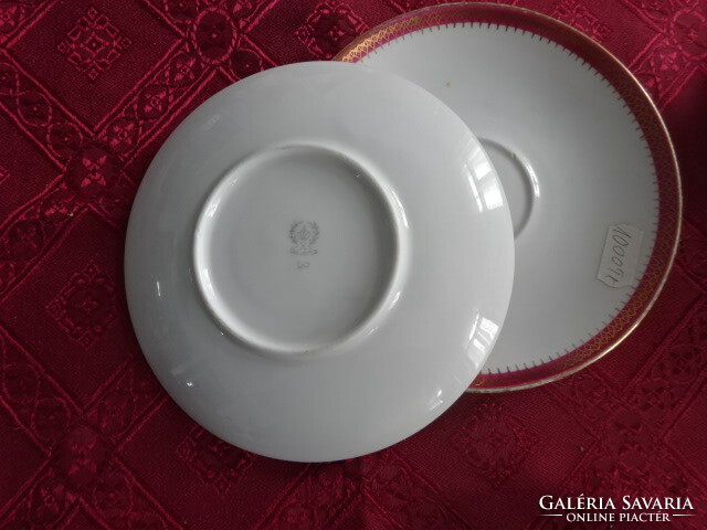 Bavaria German porcelain tea cup coaster, diameter 15 cm, two pieces. He has!