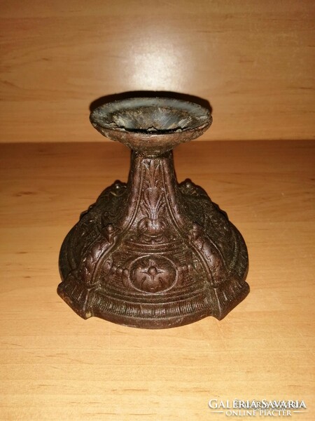 Antique metal embossed candle holder 10 cm (kv)