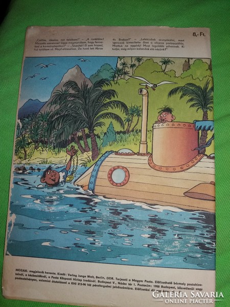 1988 Number 3 mosaic old cult popular comic undersea manhunt according to the pictures