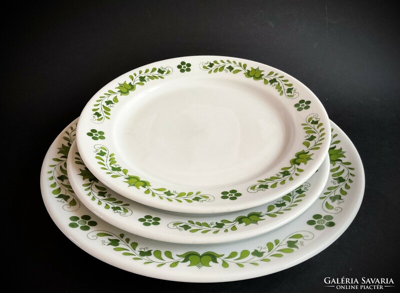 Alföldi 3 green Hungarian plates