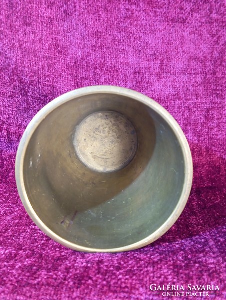 Knight scene bronze cup, chalice