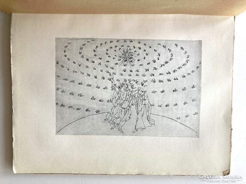 Dante's comedy: paradise - on embossed paper, with book decorations by István Zádor, 1923
