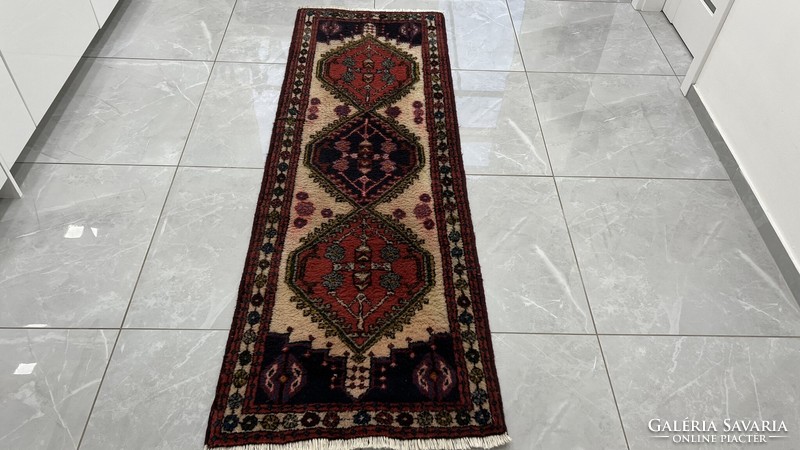 3469 Iranian hamadan handmade wool Persian rug 66x190cm free courier