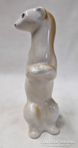 Ritka art deco stílusú porcelán menyét figura hibátlan állapotban 14,5 cm.