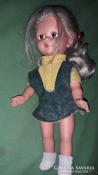 Vintage 1960. About very nice German plantable movable toy doll original clothes 28 cm according to pictures