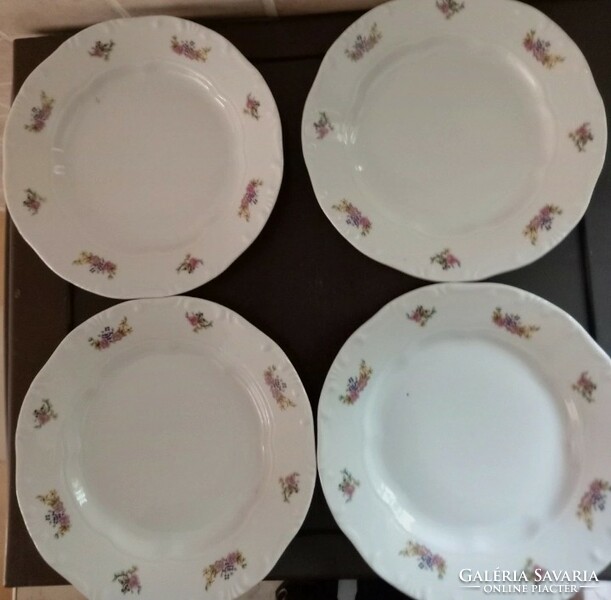 Zsolnay flower pattern small plates