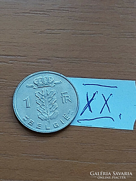Belgium belgie 1 franc 1988 copper-nickel xx