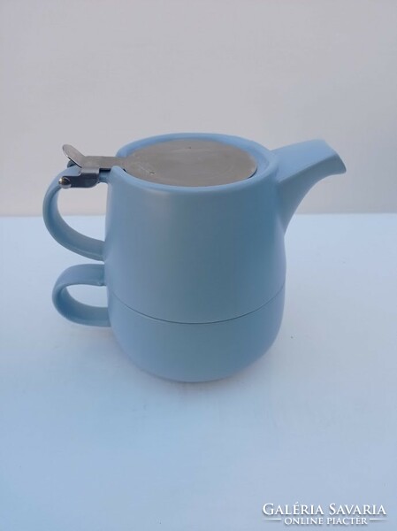 Turquoise blue mawell williams porcelain tea set