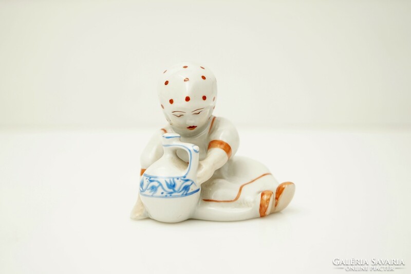 Old Zsolnay Annuska porcelain figure / retro old
