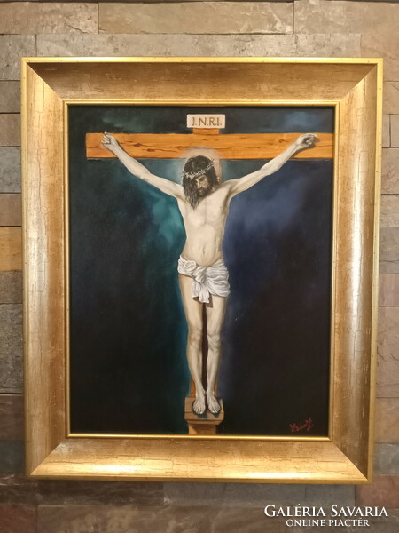Zoltán Zsitva, Jesus oil painting 2023