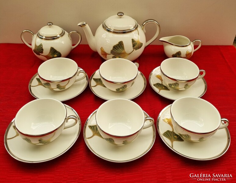 Zsolnay autumn tea set