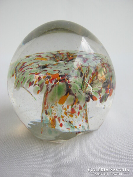 Glass sphere leaf weight