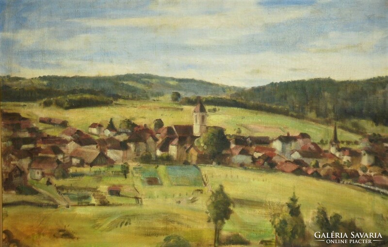 Adolf glattacker (1878-1971): village view