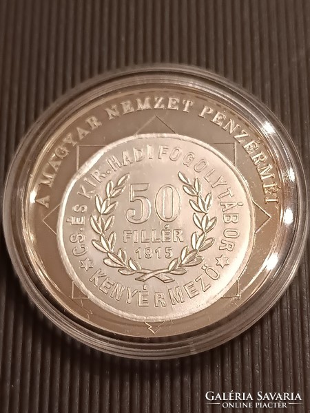 A magyar nemzet pénzérméi A háború kétnyelvű pénze 1914-1918 .999 ezüst