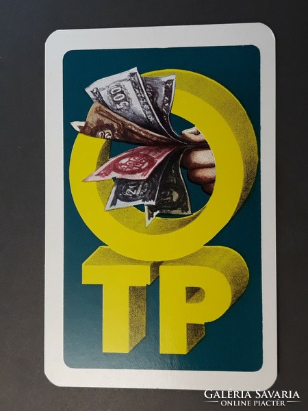 Kártyanaptár 1975 - OTP feliratos retró, régi zsebnaptár