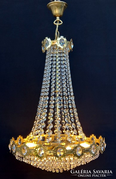 Crystal chandelier with swarovski pendants