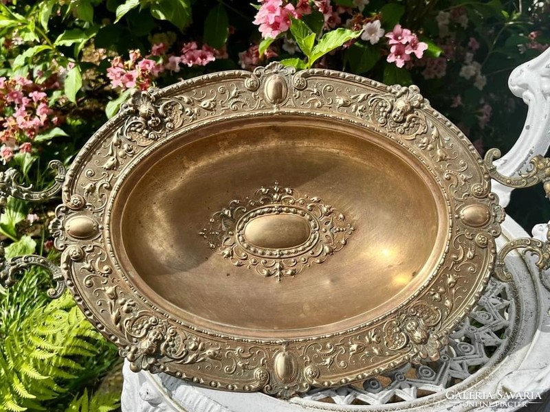 Antique Art Nouveau copper bowl