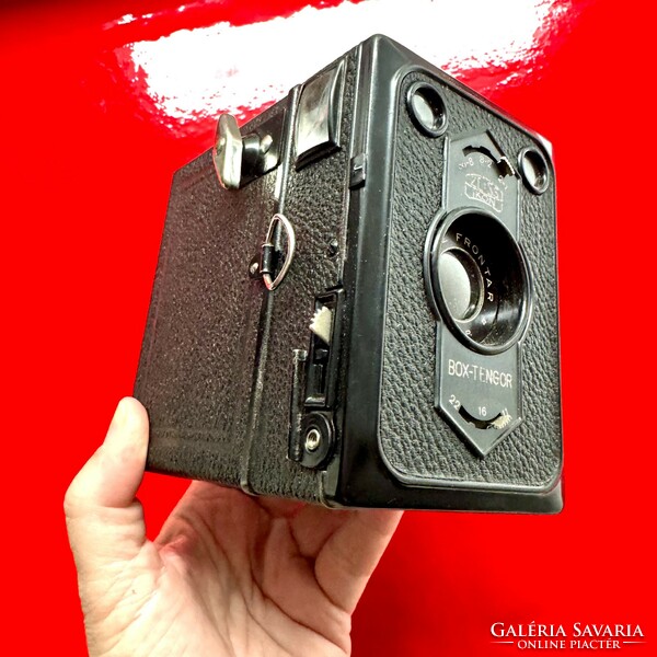 Zeiss icon box tengor - German zeiss icon box camera 54/2 - goerz frontar, 1926-1938 + original leather case