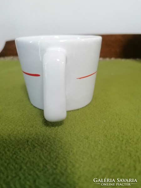 Kispest granite rare collector's piece Hungarian Red Cross mocha cup