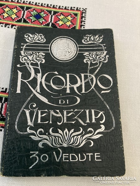 Antik Ricordo di Venezia Leporellós képes könyv