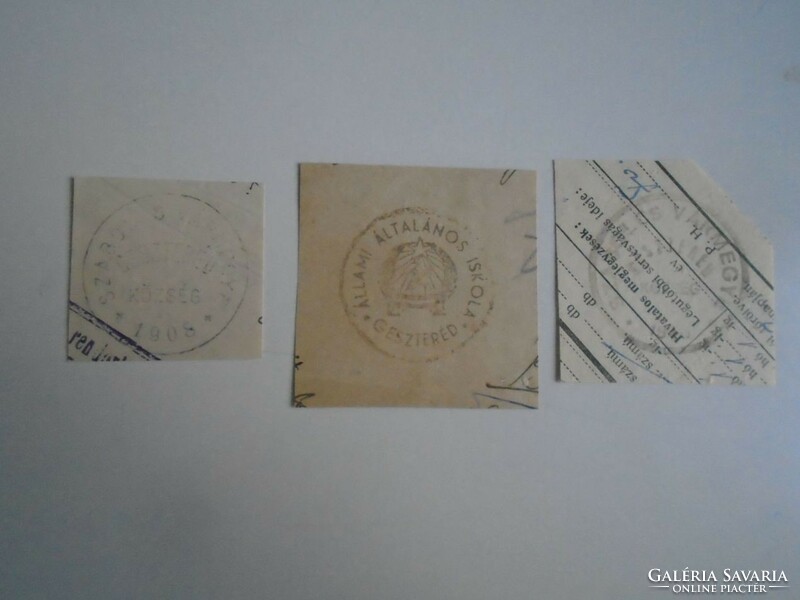 D202370 Gester's old stamp impressions 3 pcs. About 1900-1950's