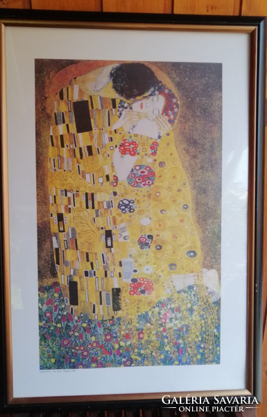 Gustav Klimt print in frame. Negotiable!