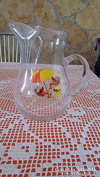2 L beautiful glass jug