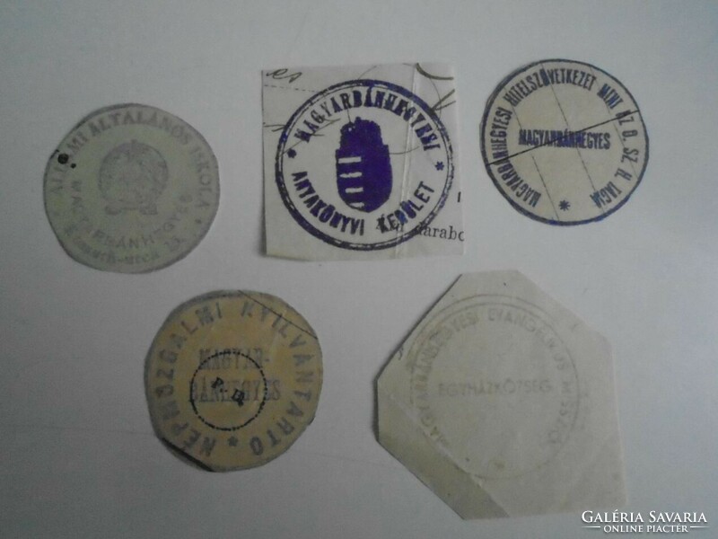 D202393 Magyarbán tipped old stamp impressions 5 pcs. About 1900-1950's