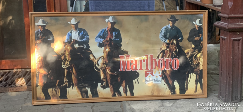Marlboró cigaretta reklám tábla Retró nagy méret eredeti western