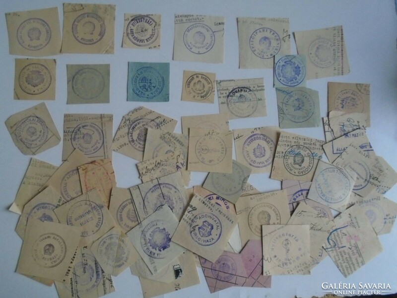 D202390 NYÍREGYHÁZA   régi bélyegző-lenyomatok  50+db.   kb 1900-1950's