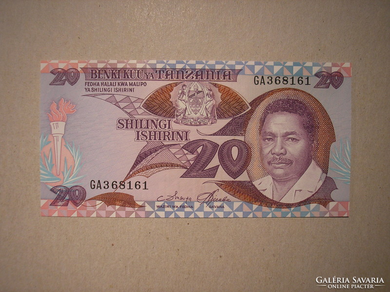 Tanzánia - 20 Shilingi 1987 UNC