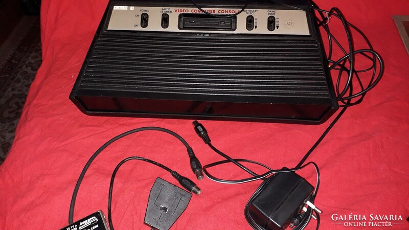 Retro 1980. About sega video game console machine basic machine with 3 cables in one as shown in the pictures