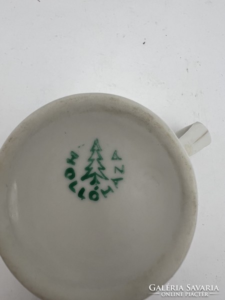 Hollóháza state insurance porcelain cup, 6 cm. 4978
