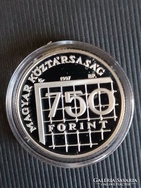 750 Forint 1997 Labdarúgó Világbajnokság ezüst
