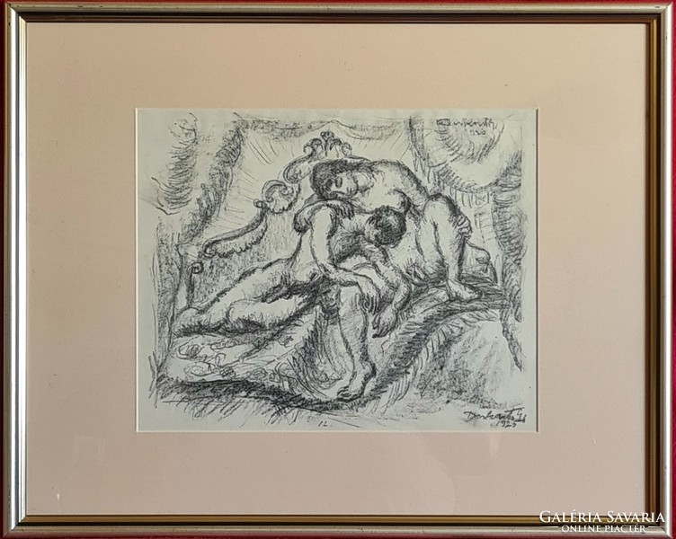 Derkovits Gyula (1894 - 1934) : Erotikus jelenet