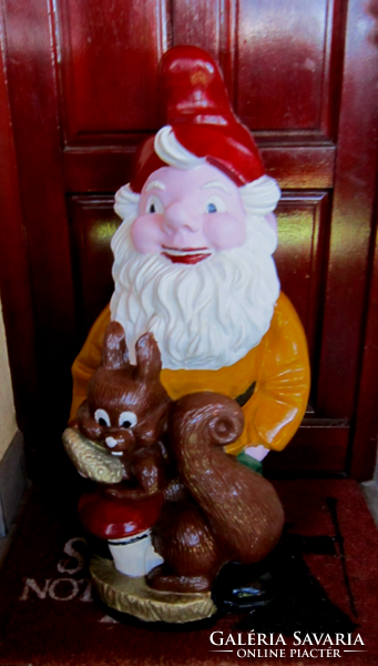Vintage giant garden gnome 77 cm