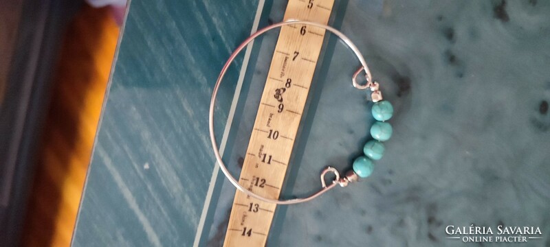 Metal turquoise bracelet