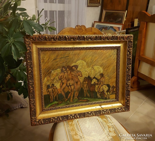 Antique painting by Károly Kernstok!