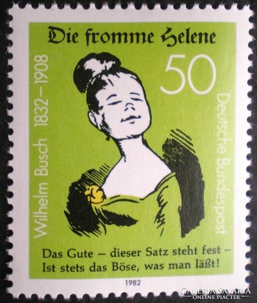 N1129 / Németország 1982 Wilhelm Busch bélyeg postatiszta