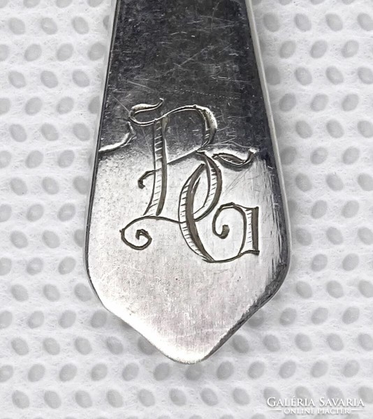 1R067 old marked 800 small silver spoon caviar spoon for cutlery set