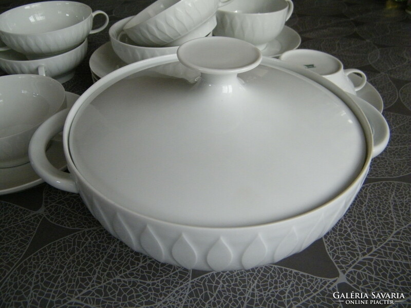 Thomas Lanzette porcelain cream soup set (cups, pourers, bases, bowls) 17 pieces