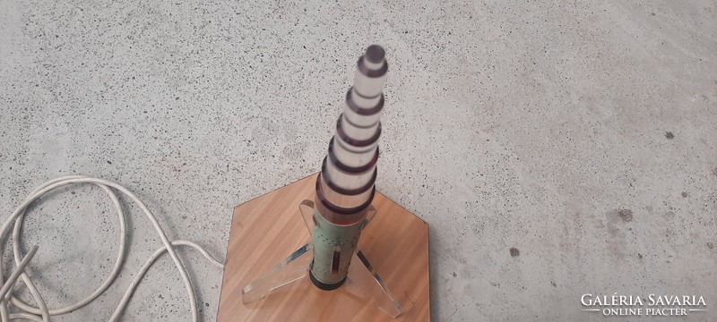 Retro szovjet plexi rakéta asztali  lámpa