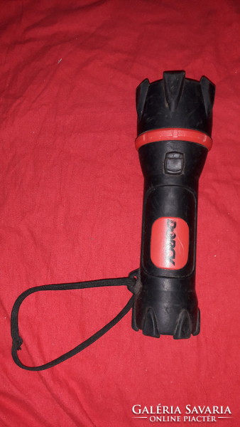 Thick quality rubber coated waterproof dorcy handheld led flashlight flashlight 24cm as shown in the pictures