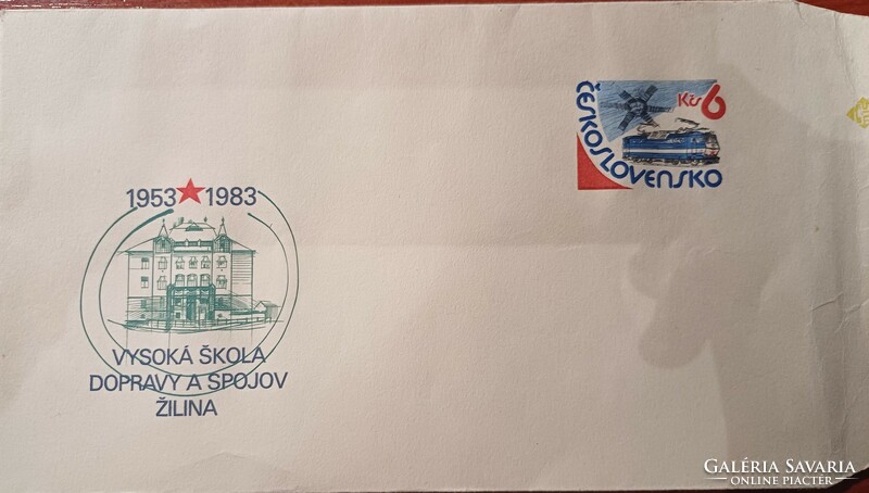 1983-as csehszlovák díjjegyes boríték