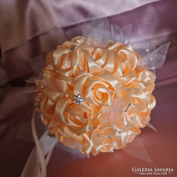Wedding mcs46 - peach bridal bouquet 20x20cm