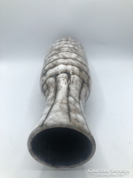 Applied ceramic vase